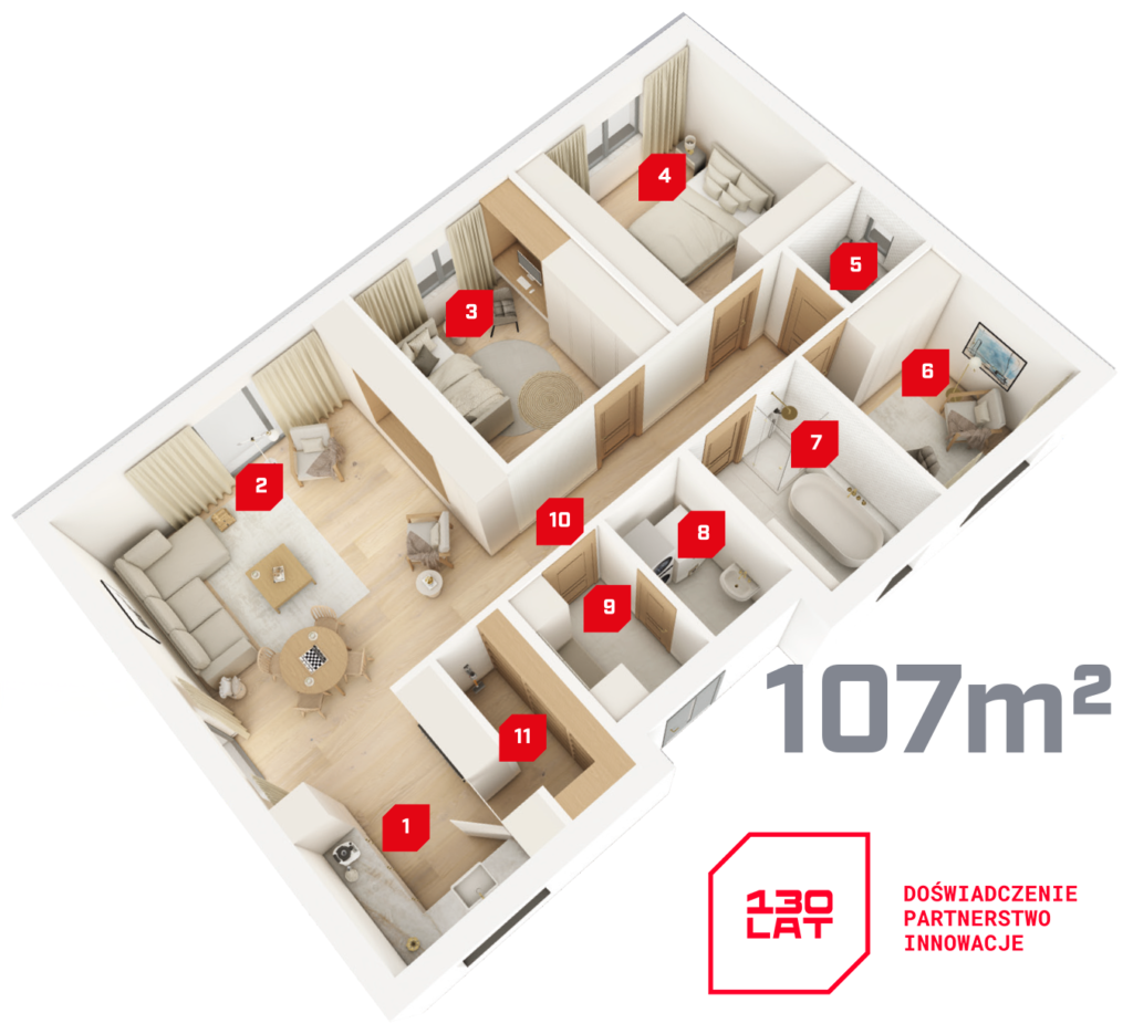 107 rzut domu